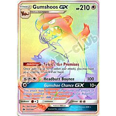 157 / 149 Gumshoos GX rara segreta foil (EN) -NEAR MINT-