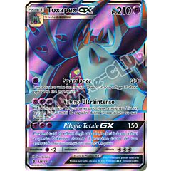 136 / 145 Toxapex GX rara segreta foil (IT) -NEAR MINT-