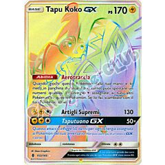 153 / 145 Tapu Koko GX rara segreta foil (IT) -NEAR MINT-