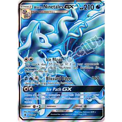 132 / 145 Alolan Ninetales GX rara segreta foil (EN) -NEAR MINT-