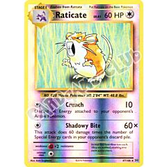 067 / 108 Raticate rara foil reverse (EN) -NEAR MINT-