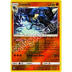 071 / 147 Lucario rara foil reverse (EN) -NEAR MINT-