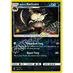 082 / 147 Alolan Raticate rara foil reverse (EN) -NEAR MINT-