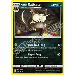 082 / 147 Alolan Raticate rara normale (EN) -NEAR MINT-