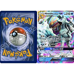 022 / 145 Ninetales di Alola GX rara GX foil (stampa decentrata) (IT) -NEAR MINT-