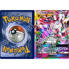 092 / 145 Sylveon GX rara GX foil (stampa decentrata) (IT) -NEAR MINT-
