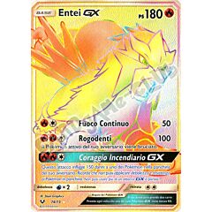 74 / 73 Entei GX rara segreta foil (IT) -NEAR MINT-