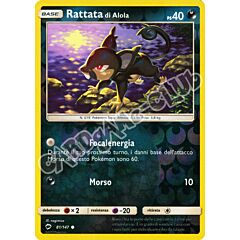 081 / 147 Rattata di Alola comune foil reverse (IT) -NEAR MINT-