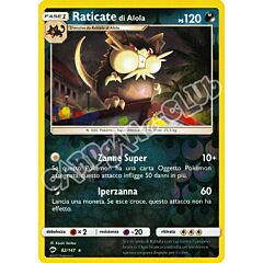 082 / 147 Raticate di Alola rara foil reverse (IT) -NEAR MINT-
