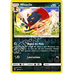 086 / 147 Weavile rara foil reverse (IT) -NEAR MINT-