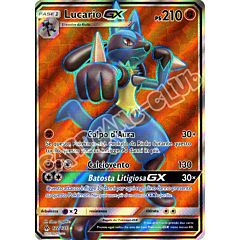 122 / 131 Lucario GX ultra rara foil (IT) -NEAR MINT-