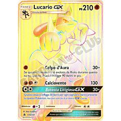 135 / 131 Lucario GX rara segreta foil (IT) -NEAR MINT-