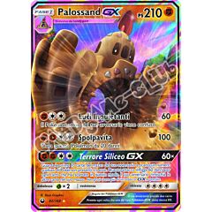 082 / 168 Palossand GX rara GX foil (IT) -NEAR MINT-