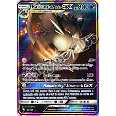 085 / 168 Raticate di Alola GX rara GX foil (IT) -NEAR MINT-