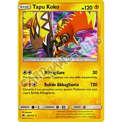 085 / 214 Tapu Koko rara foil (IT) -NEAR MINT-