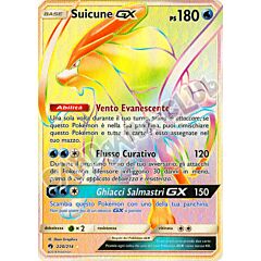 220 / 214 Suicune GX rara segreta foil (IT) -NEAR MINT-
