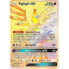 222 / 214 Sigilyph GX rara segreta foil (IT) -NEAR MINT-