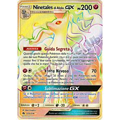 225 / 214 Ninetales di Alola GX rara segreta foil (IT) -NEAR MINT-