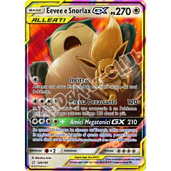 120 / 181 Eevee e Snorlax GX rara GX foil (IT) -NEAR MINT-