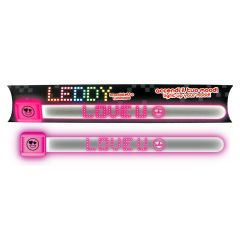 Leddy Braccialetto Luminoso Rosa Love U