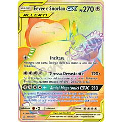 191 / 181 Eevee e Snorlax GX rara segreta foil (IT) -NEAR MINT-