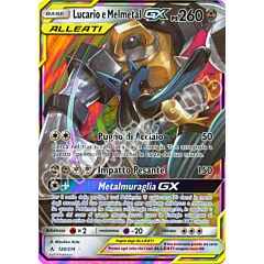 120 / 214 Lucario e Melmetal GX rara GX foil (IT) -NEAR MINT-