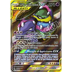 197 / 214 Muk e Muk di Alola GX ultra rara foil (IT) -NEAR MINT-