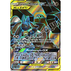 203 / 214 Lucario e Melmetal GX ultra rara foil (IT) -NEAR MINT-