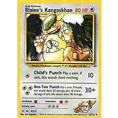 036 / 132 Blaine's Kangaskhan non comune unlimited (EN) -NEAR MINT-