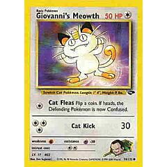 074 / 132 Giovanni's Meowth Lv. 17 comune unlimited (EN) -NEAR MINT-