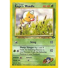 082 / 132 Koga's Weedle comune unlimited (EN) -NEAR MINT-