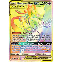 242 / 236 Mewtwo e Mew GX rara segreta foil (IT) -NEAR MINT-