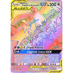 69 / 68 Moltres, Zapdos e Articuno GX rara segreta foil (IT) -NEAR MINT-