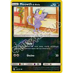 128 / 236 Meowth di Alola comune foil reverse (IT) -NEAR MINT-