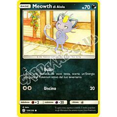128 / 236 Meowth di Alola comune normale (IT) -NEAR MINT-