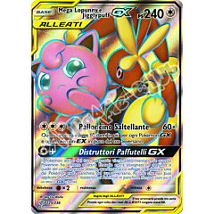 225 / 236 Mega Lopunny e Jigglypuff GX ultra rara foil (IT) -NEAR MINT-