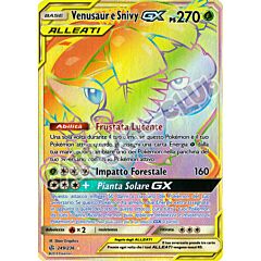 249 / 236 Venusaur e Snivy GX rara segreta foil (IT) -NEAR MINT-