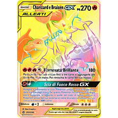 251 / 236 Charizard e Braixen GX rara segreta foil (IT) -NEAR MINT-
