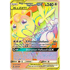 261 / 236 Mega Lopunny e Jigglypuff GX rara segreta foil (IT) -NEAR MINT-