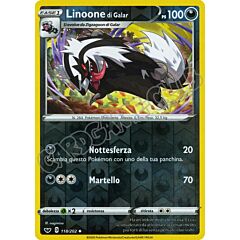 118 / 202 Linoone di Galar non comune foil reverse (IT) -NEAR MINT-
