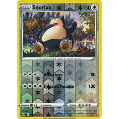 140 / 202 Snorlax rara foil reverse (IT) -NEAR MINT-
