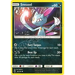 086 / 168 Sneasel comune normale (EN) -NEAR MINT-