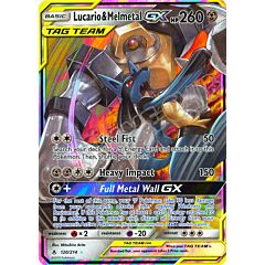 120 / 214 Lucario & Melmetal GX rara GX foil (EN) -NEAR MINT-