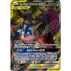 201 / 214 Greninja & Zoroark GX ultra rara foil (EN) -NEAR MINT-