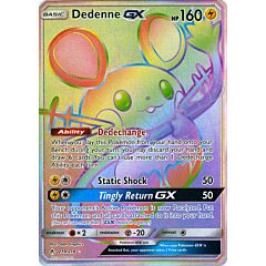 219 / 214 Dedenne GX rara segreta foil (EN) -NEAR MINT-