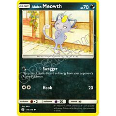 128 / 236 Alolan Meowth comune normale (EN) -NEAR MINT-