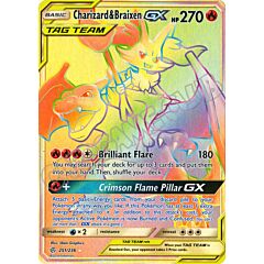 251 / 236 Charizard & Braixen GX rara segreta foil (EN) -NEAR MINT-