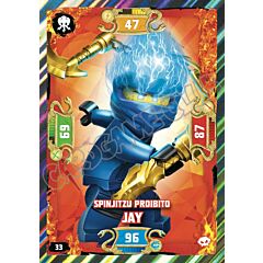 033 / 252 Spinjitzu Proibito Jay foil (IT) -NEAR MINT-
