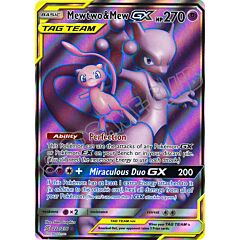 222 / 236 Mewtwo & Mew GX ultra rara foil (EN) -NEAR MINT-