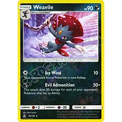 074 / 156 Weavile rara foil reverse (EN) -NEAR MINT-
